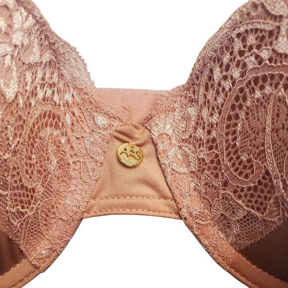 2 A.B.S. By Allen Schwartz Convertible Lightly Molded Bras Size 34C. Dusty Rose - Picture 2 of 9